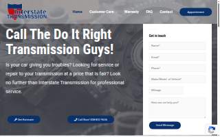 Interstate Transmission of Worcester website