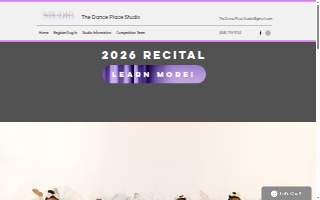 The Dance Place Studio website