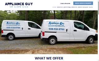 Appliance Guy of Cape Cod website