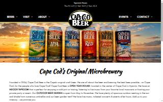 Cape Cod Beer website