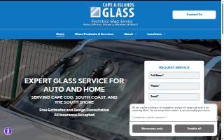 Cape & Islands Glass website