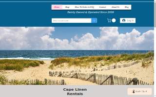 Cape Linen Rentals website