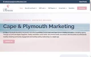 Cape & Plymouth Business Marketing website