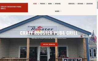 Crazy Rooster Pub& Grill website