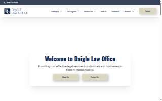 Daigle Law Office of Yarmouth website