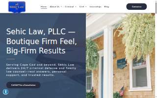 Sehic Law, PLLC website