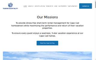 Tuxfin Hospitality LLC website