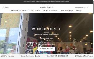 Wicked Thrift website