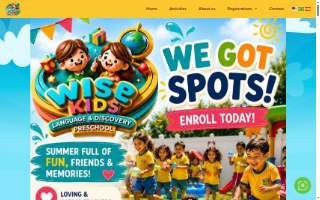 Wise Kids Pre School website