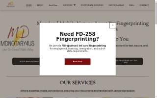 MDNotary4Us Mobile Notary Public website