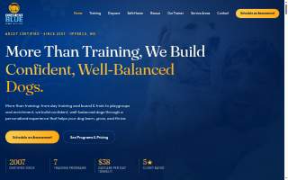 Obedient BLUE “School for dogs” of Aberdeen website