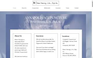 Annapolis Acupuncture website