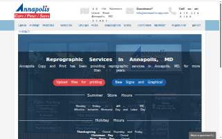 Annapolis Copy & Print, Inc. of Arnold website