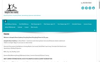 Annapolis Dance Academy website