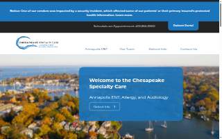 Annapolis ENT Associates website
