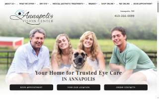 Annapolis Vision Center website