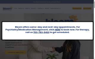 Bloom Health Centers - Annapolis website
