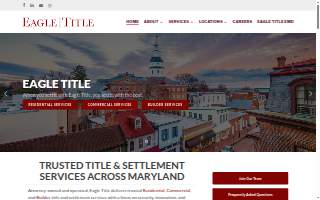 Eagle Title Annapolis website