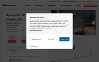 HearingLife of Annapolis MD website