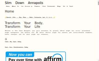 Slim Down Annapolis website