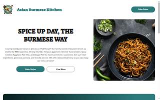 Asian Burmese Kitchen website