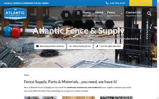 Atlantic Fence and Supply website