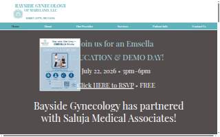 Bayside Gynecology of Maryland, LLC website