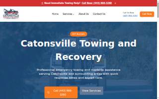 Catonsville Towing & Recovery website