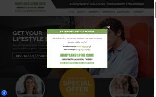 Maryland Spine Care website