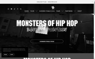 Monsters Dance Conventions website