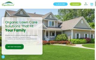 Organic Lawns website
