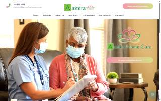 Aamira Home Care website