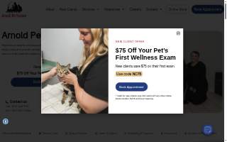 Arnold Pet Station website