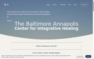 Baltimore Annapolis Center for Integrative Healing website