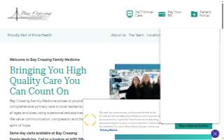 Bay Crossing Family Medicine website
