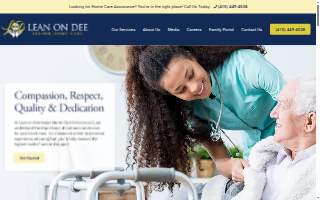Lean on Dee Senior Home Care Services of Arnold website