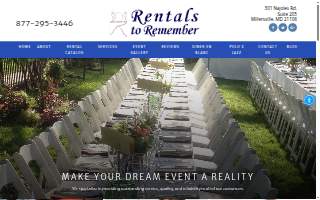 Rentals to Remember of Arnold website