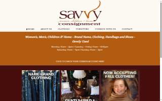 Savvy Consignment of Arnold website