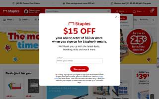Staples Print & Marketing Services of Elyria website