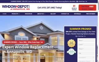 Window Depot USA of Annapolis website