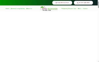 Apple Blossoms Assisted Living website