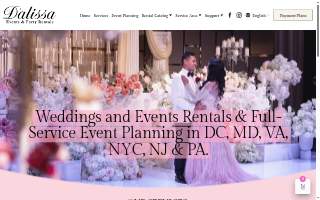 Dalissa Events and Party Rentals - Premier Party Rentals in the DMV website