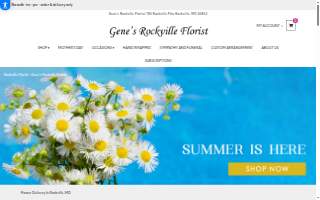 Gene's Rockville Florist website