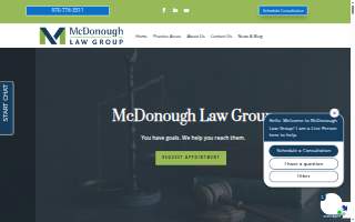 McDonough Law, LLC of Aspen Hill website