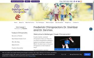 Ballenger Creek Chiropractic website