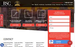 Berman | Sobin | Gross LLP - Frederick Work Injury Lawyers website