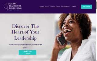 Akoma Leadership Consulting website