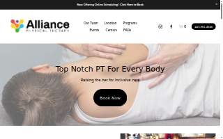 Alliance Physical Therapy website