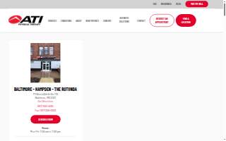 ATI Physical Therapy of Baltimore website