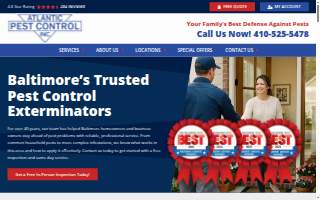 Atlantic Pest Control Inc of Baltimore website